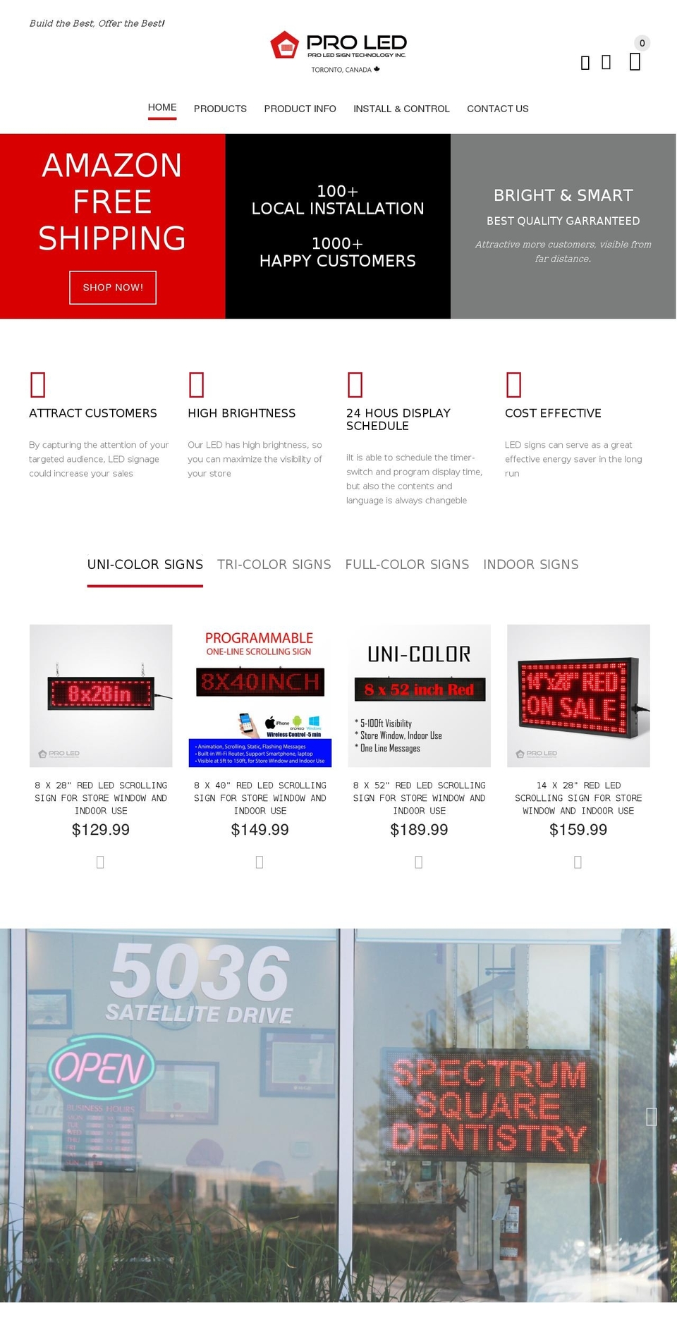 YourStore Shopify theme site example ledsign4life.ca