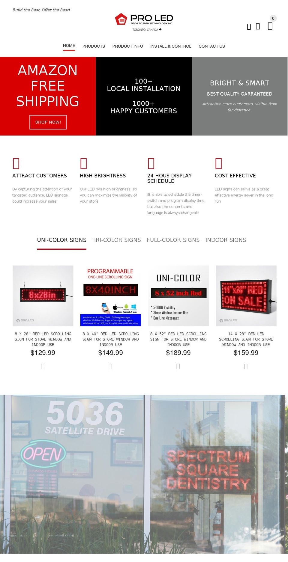 ledsign4life.com — Shopify storefront screenshot