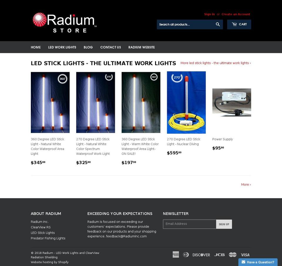 ledsticklight.com — Shopify storefront screenshot