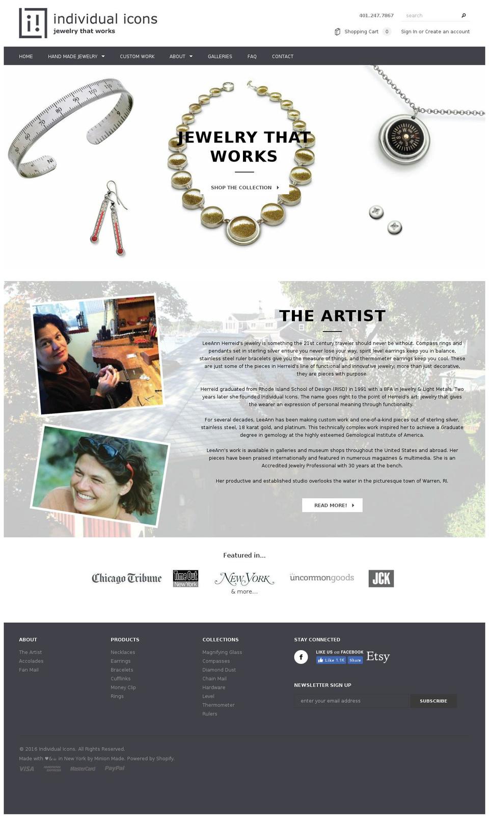 leeannherreid.com shopify website screenshot