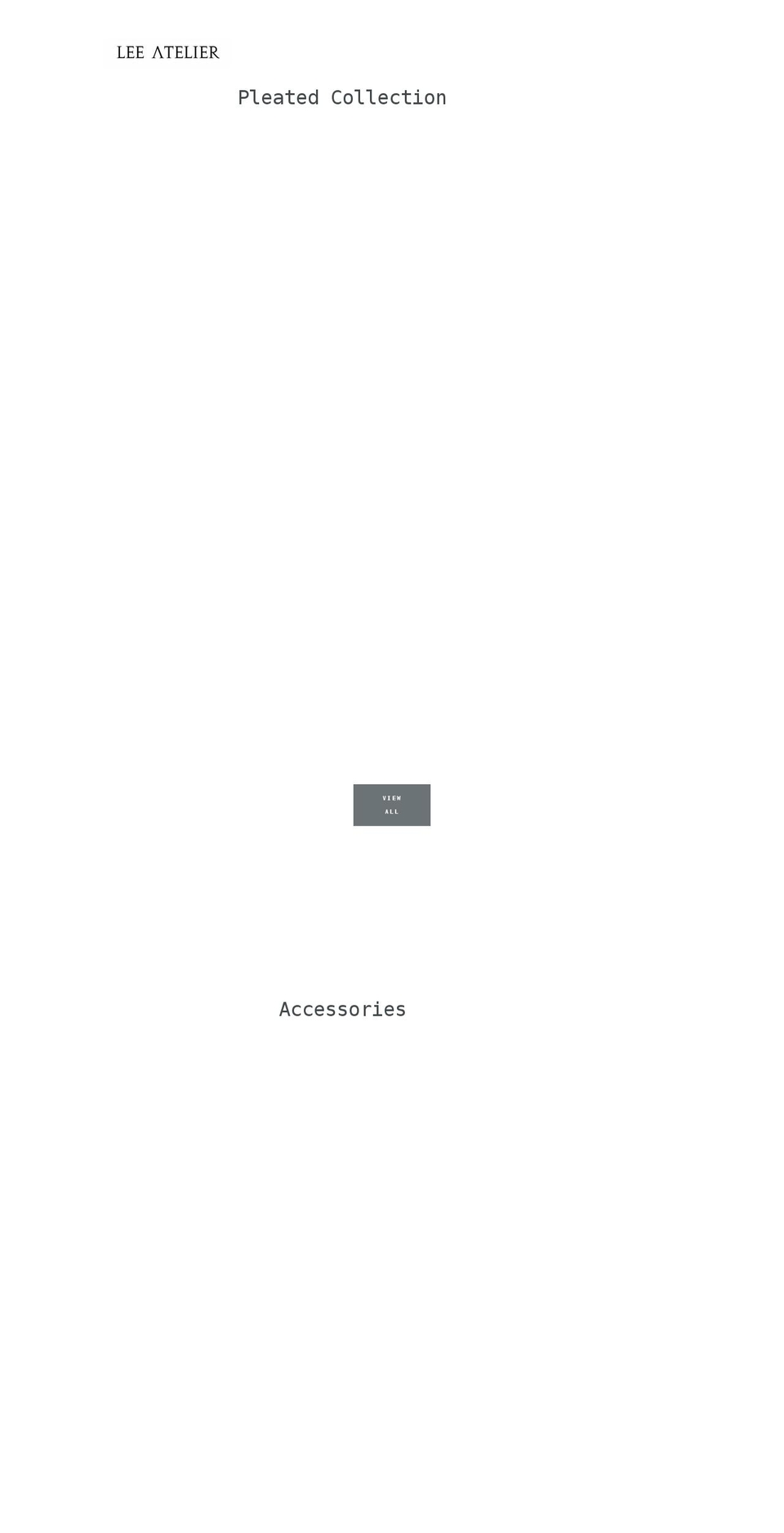 leeatelier.com shopify website screenshot