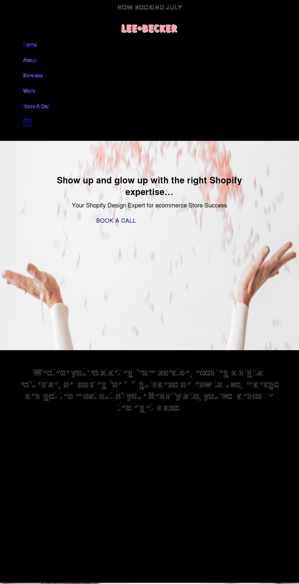leebecker.com.au shopify website screenshot