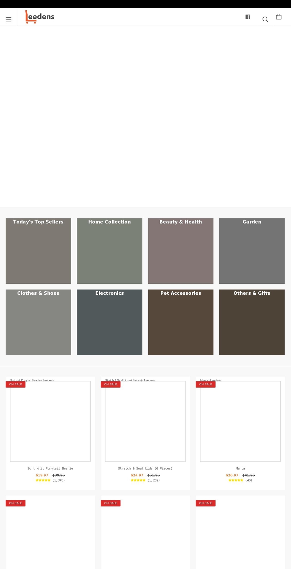 leedens.com — Shopify storefront screenshot