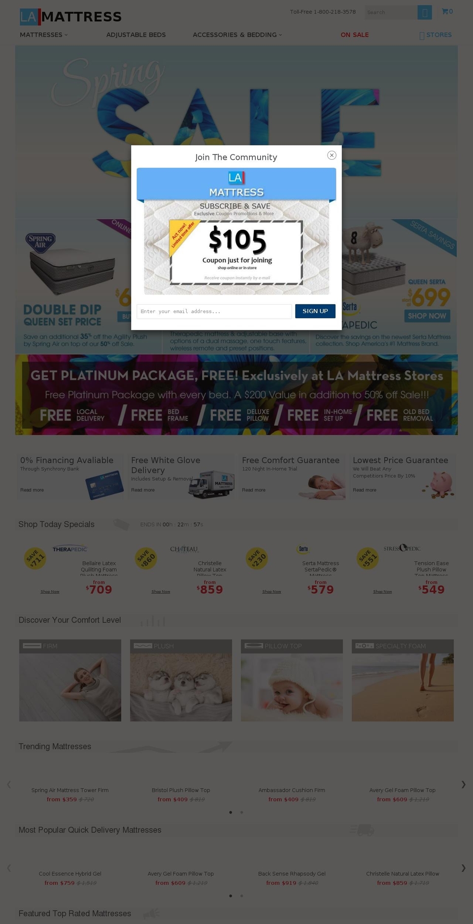 leedsmattresses.com shopify website screenshot