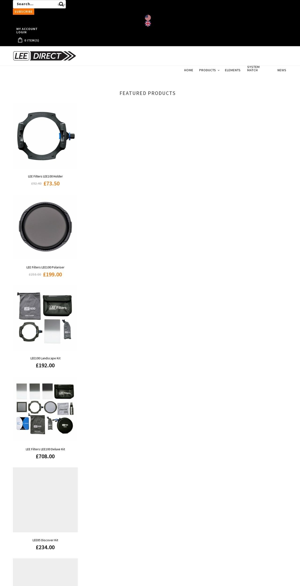 leefiltersdirect.com shopify website screenshot