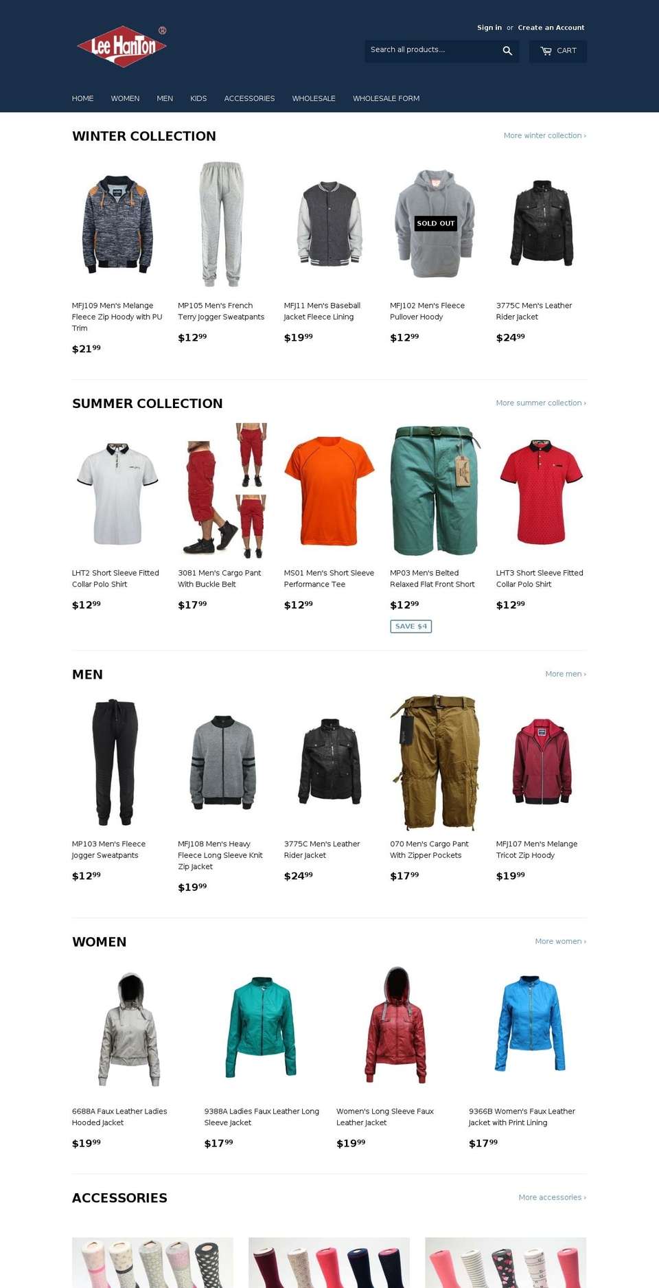 leehanton.com shopify website screenshot