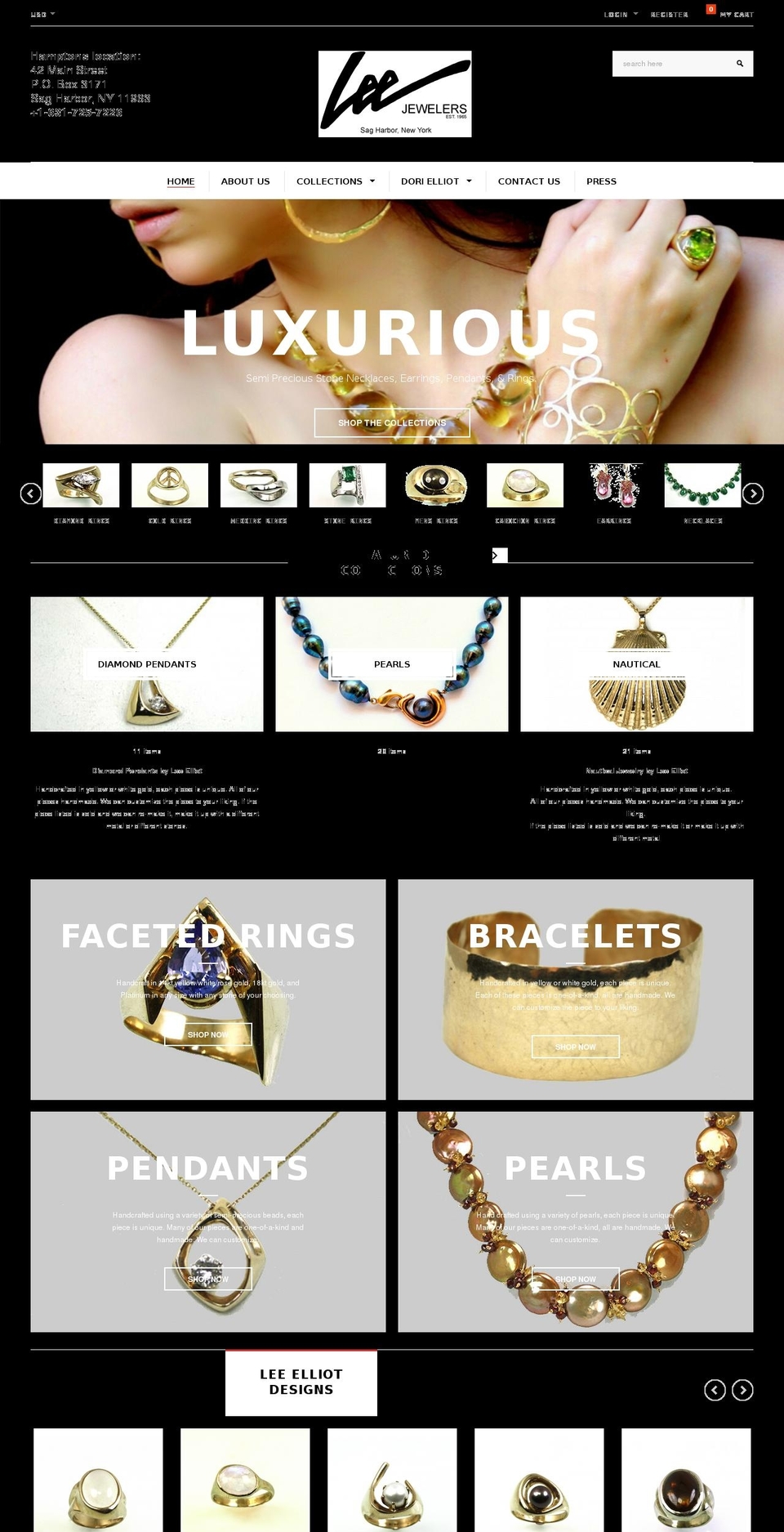 decortica-theme-source Shopify theme site example leejewelerssagharbor.com