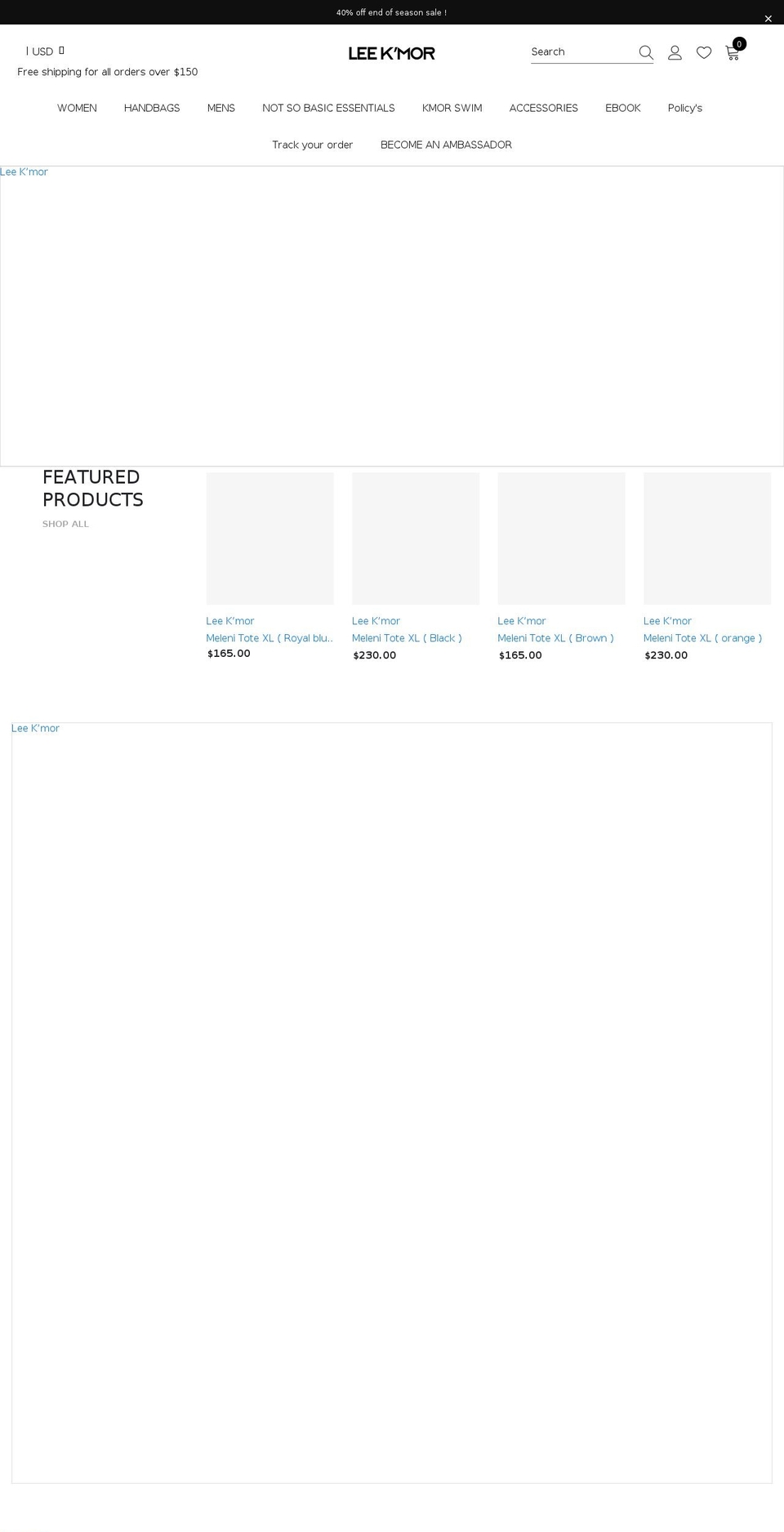 leekmor.com shopify website screenshot