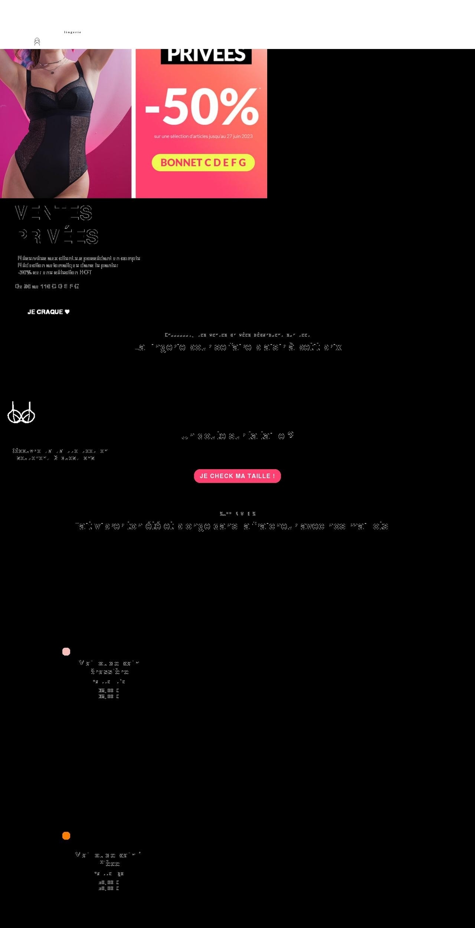 leel-lingerie.com shopify website screenshot
