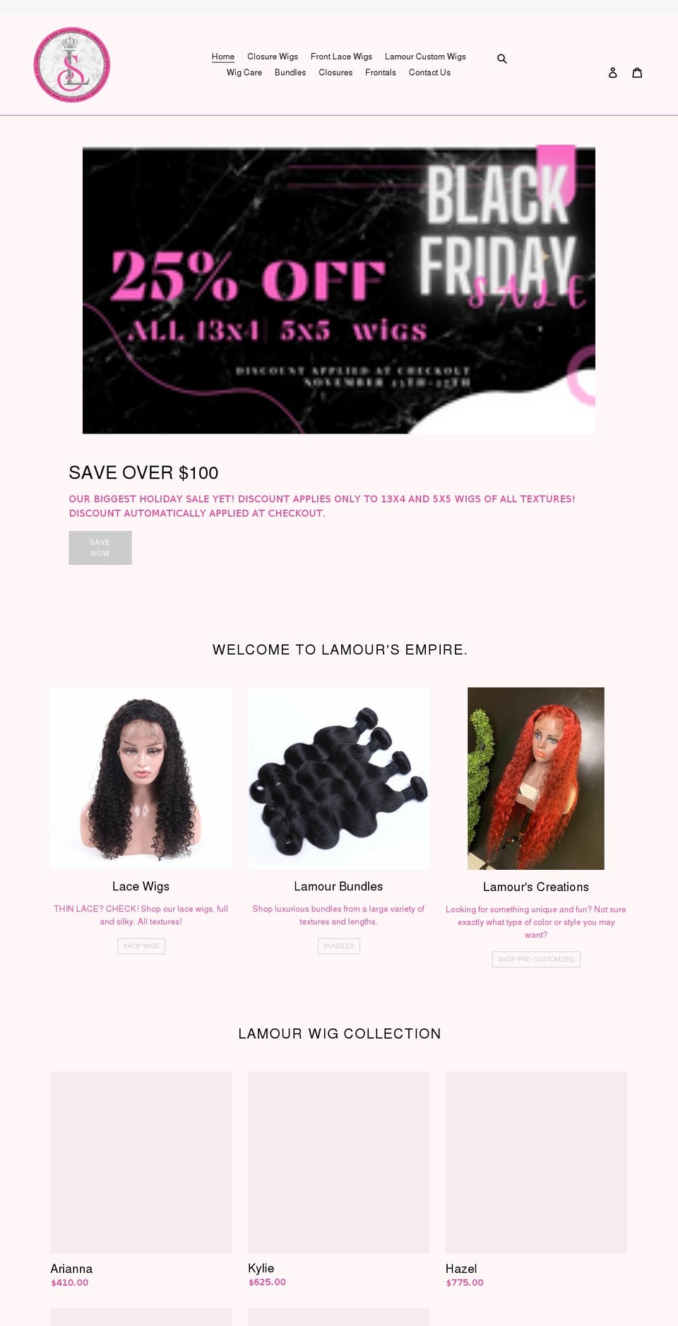 leelamourcollection.com shopify website screenshot