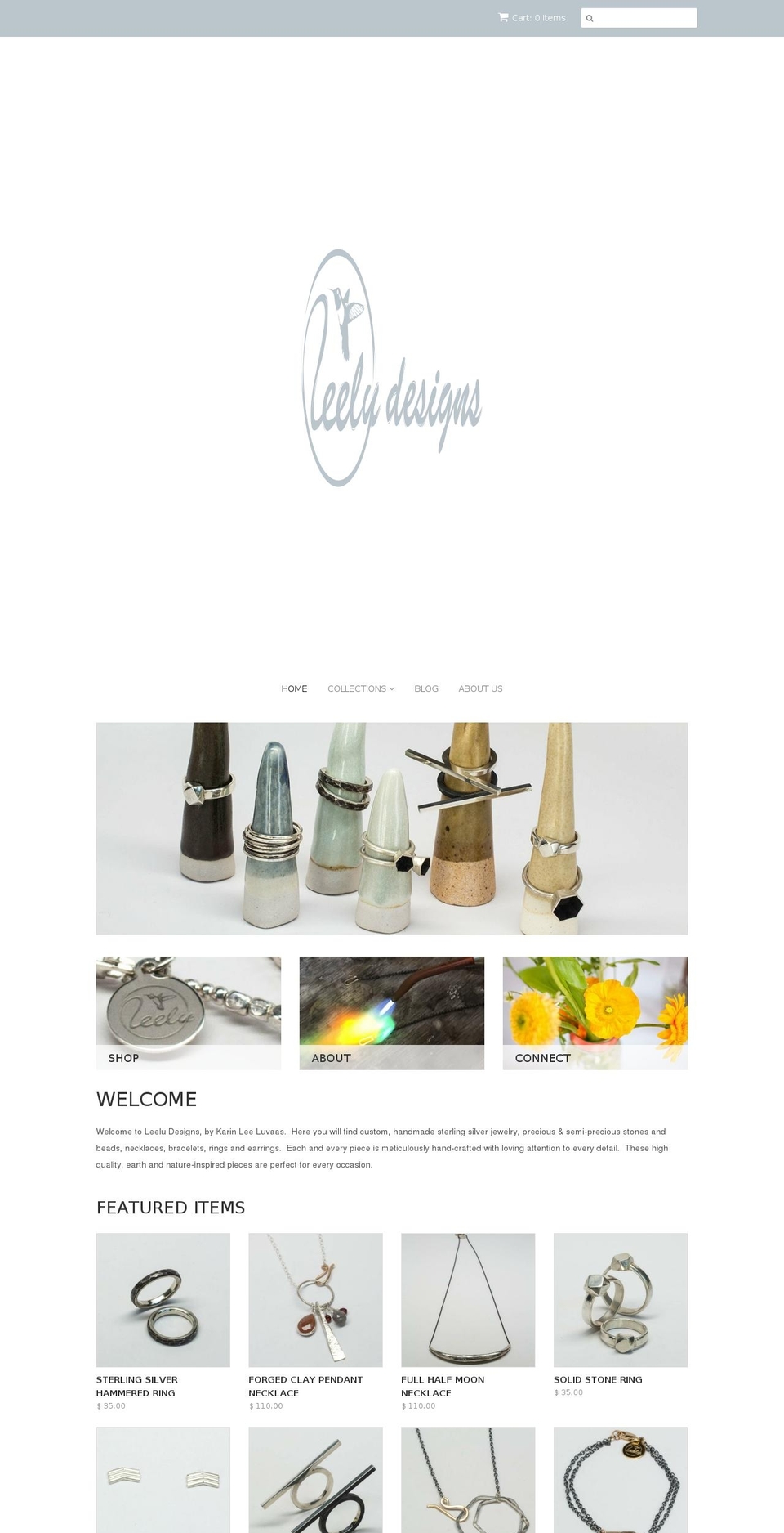 Leelu Designs Custom Theme Shopify theme site example leeludesigns.com