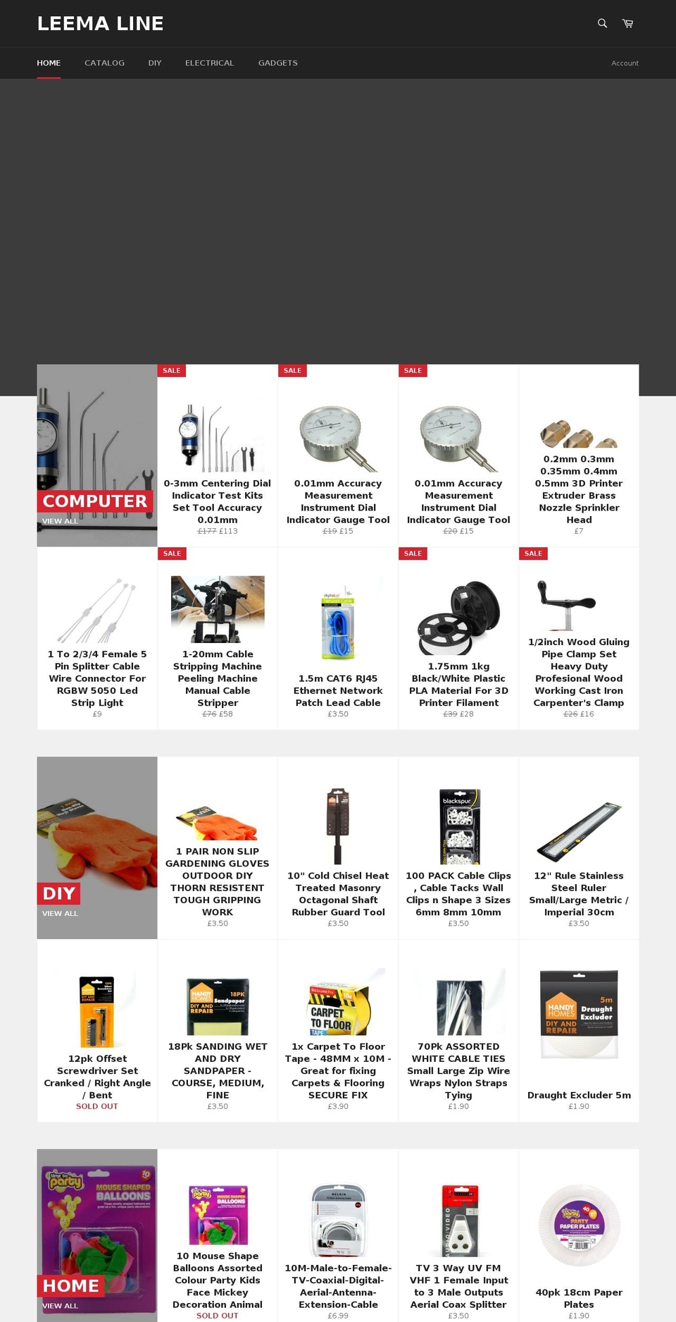 leemaline.com — Shopify storefront screenshot