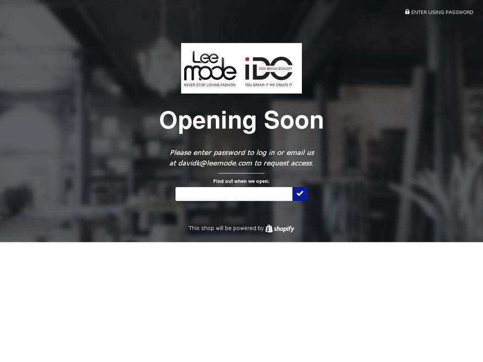 leemodewholesale.com — Shopify storefront screenshot