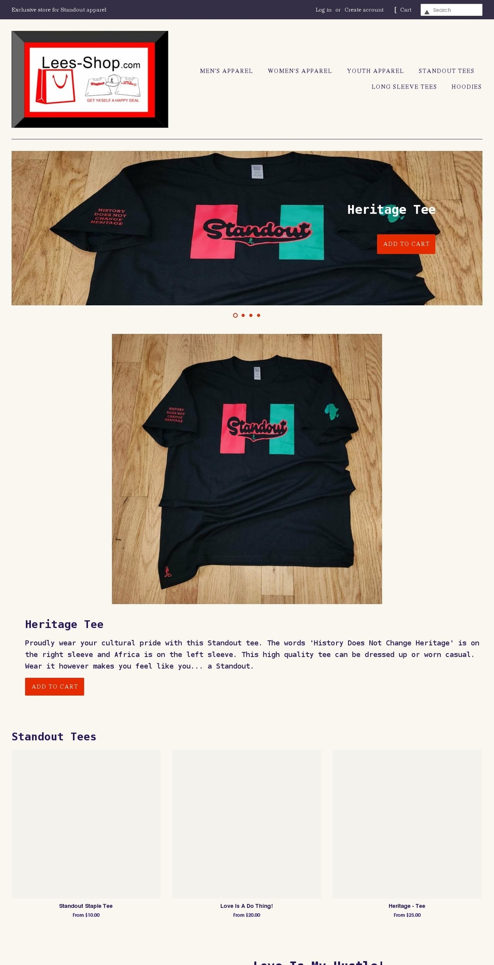 lees-shop.com shopify website screenshot