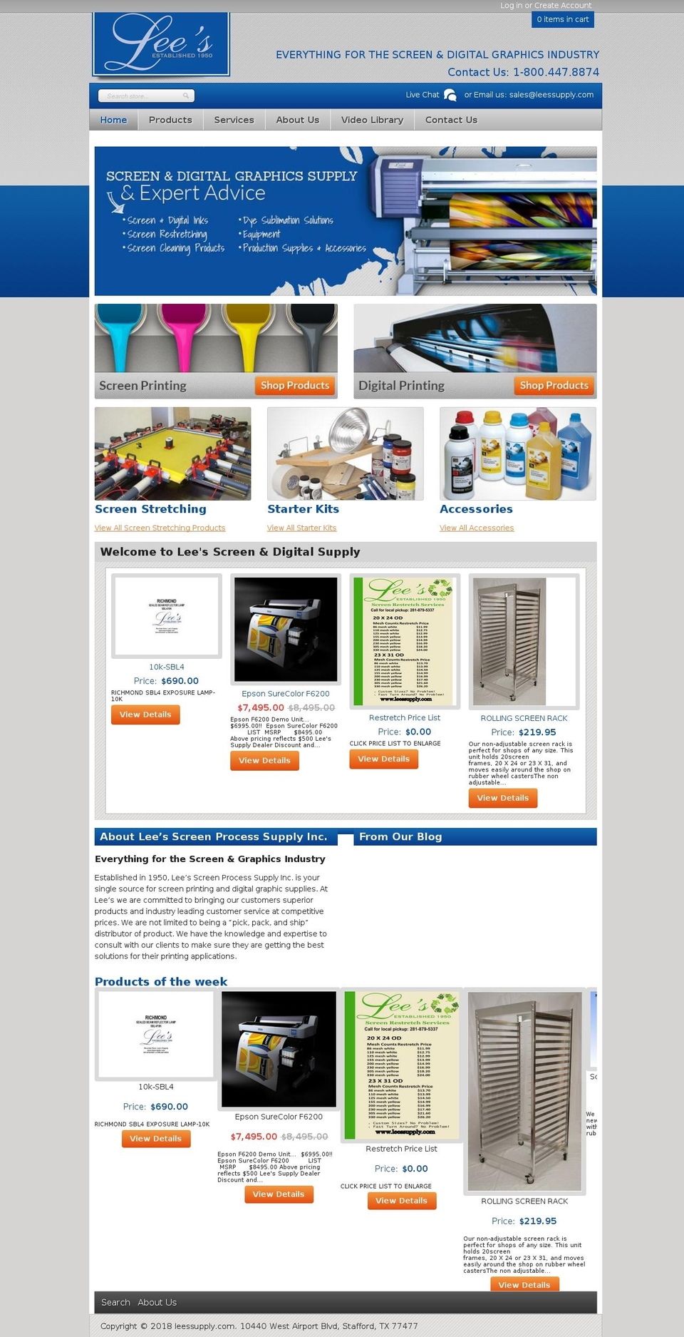 madwire Shopify theme site example leessupply.com