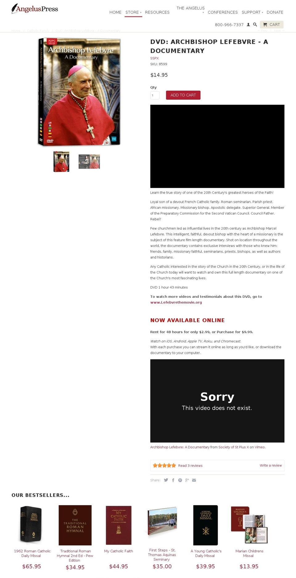 lefebvrethemovie.com — Shopify storefront screenshot