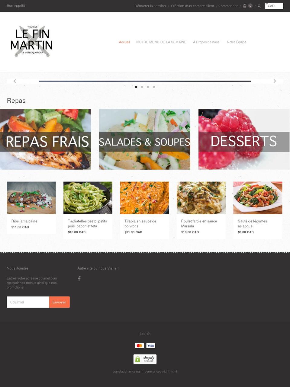 lefinmartin.com — Shopify storefront screenshot