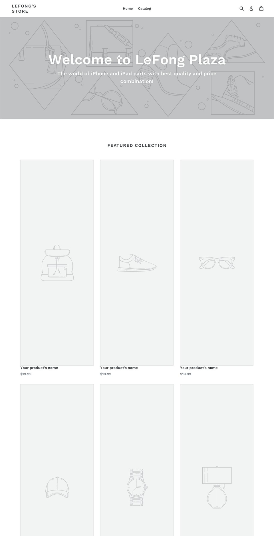 lefongplaza.com — Shopify storefront screenshot