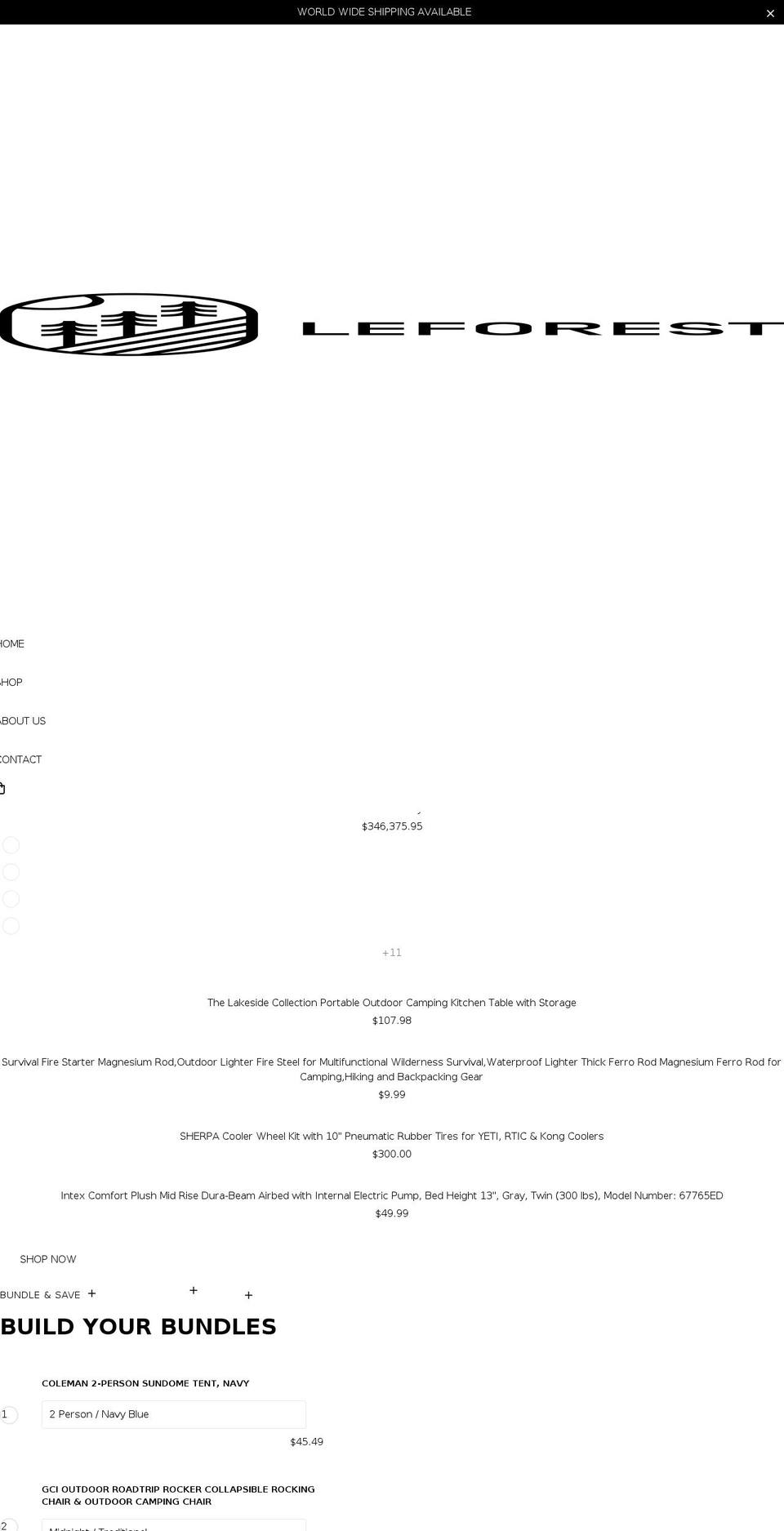 leforest.net shopify website screenshot