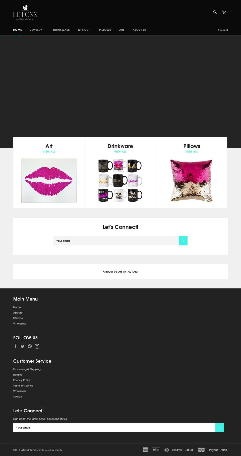 lefoxx.com — Shopify storefront screenshot