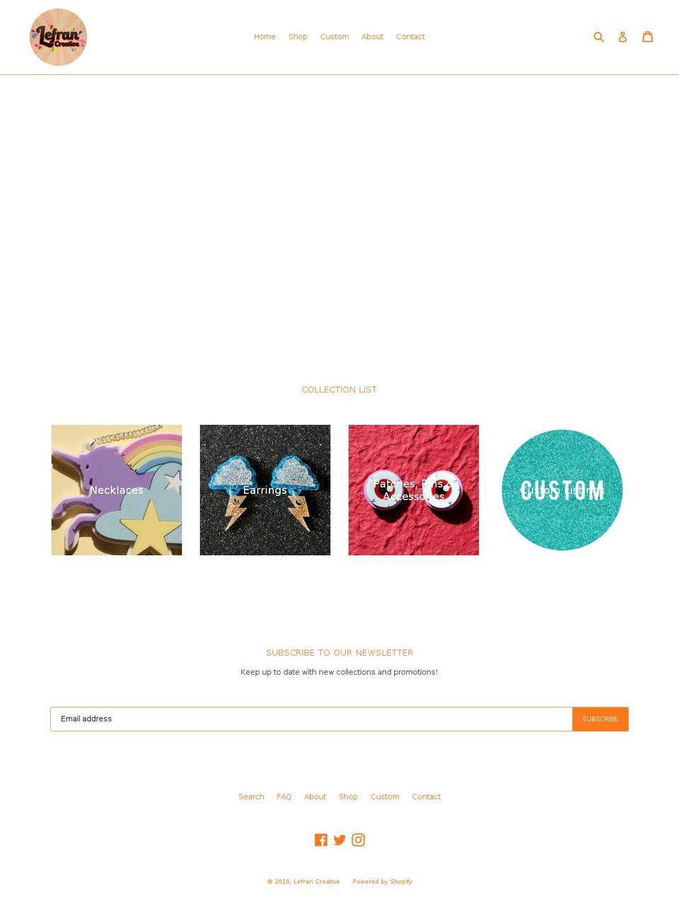 lefrancreative.com — Shopify storefront screenshot