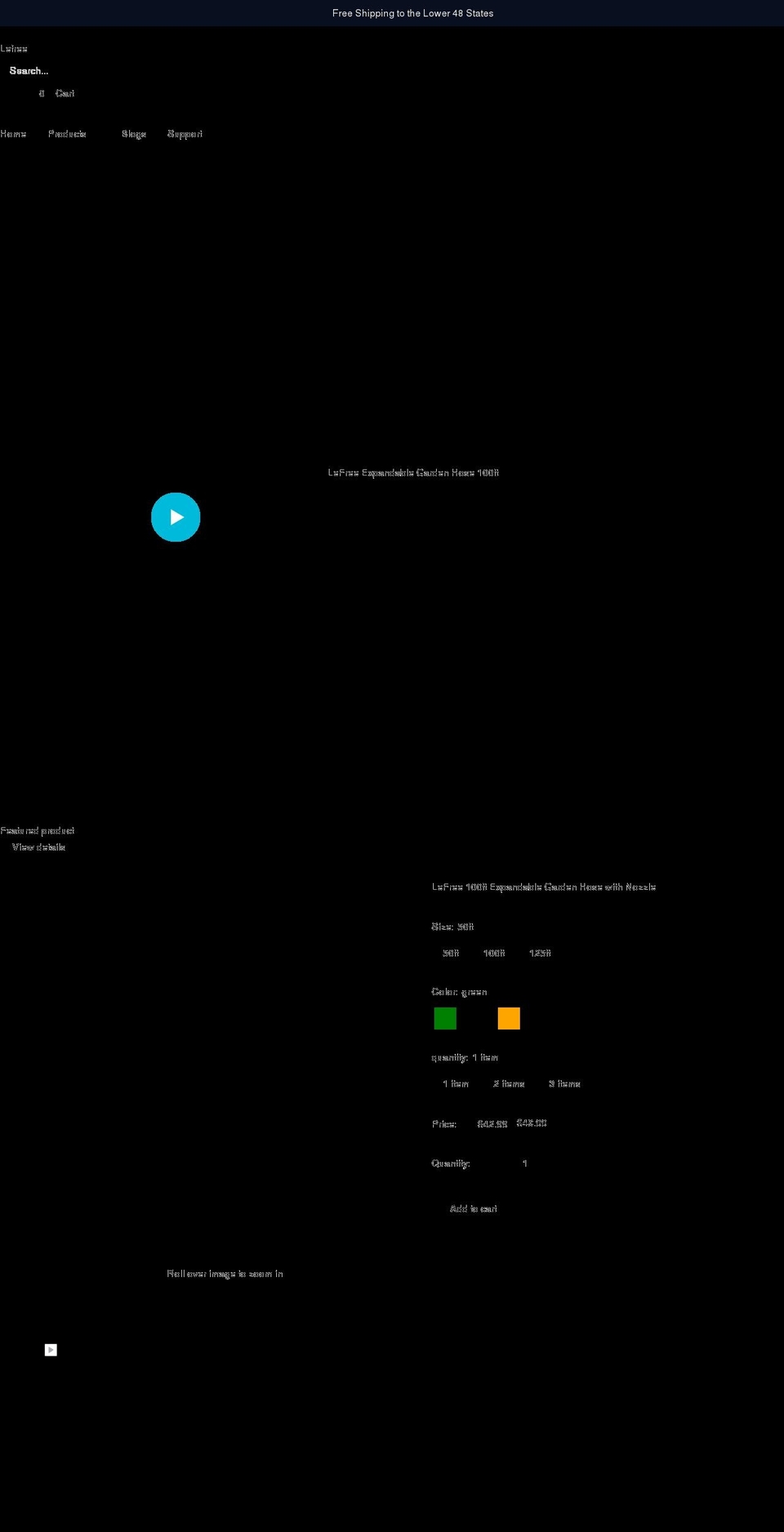 lefree.net shopify website screenshot