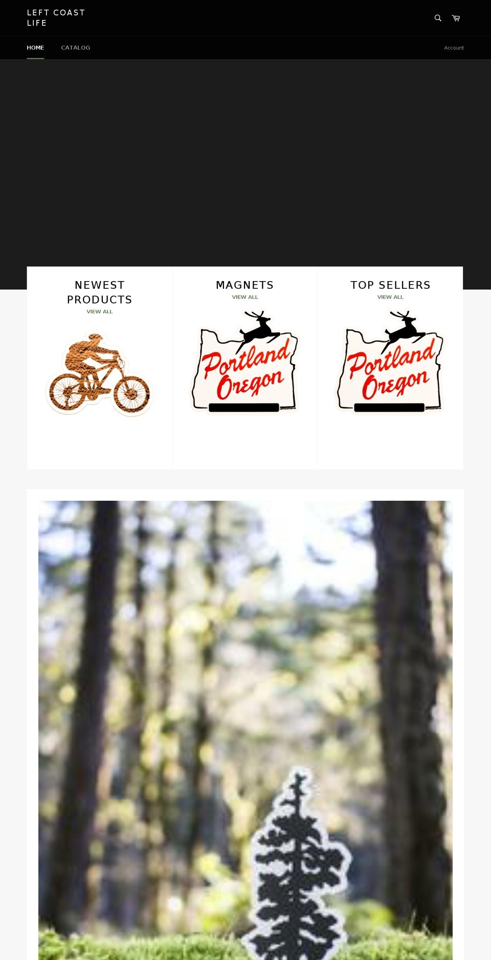 leftcoastlife.us shopify website screenshot