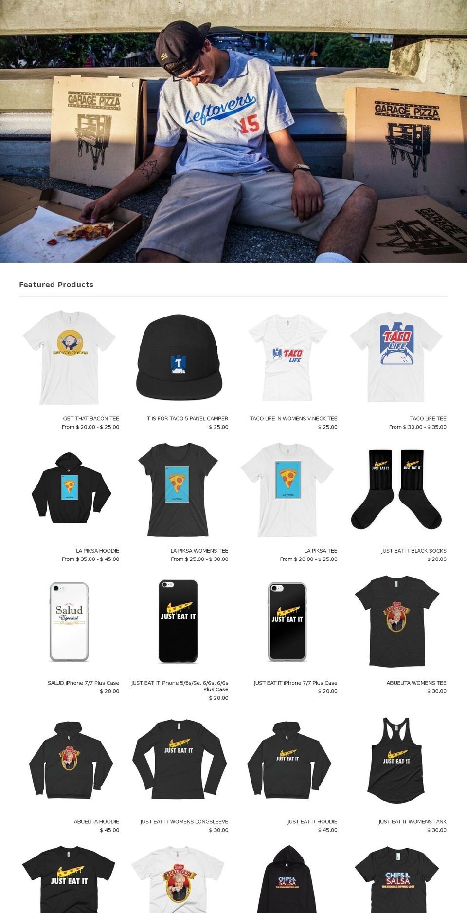 leftoversco.com shopify website screenshot