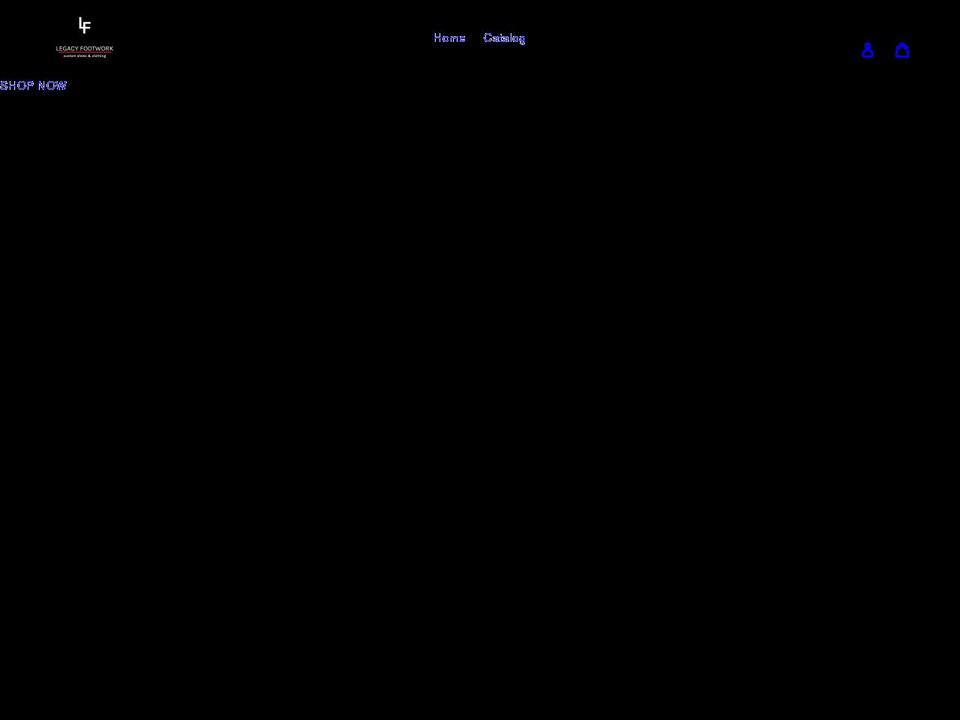 legacyfootwork.com shopify website screenshot