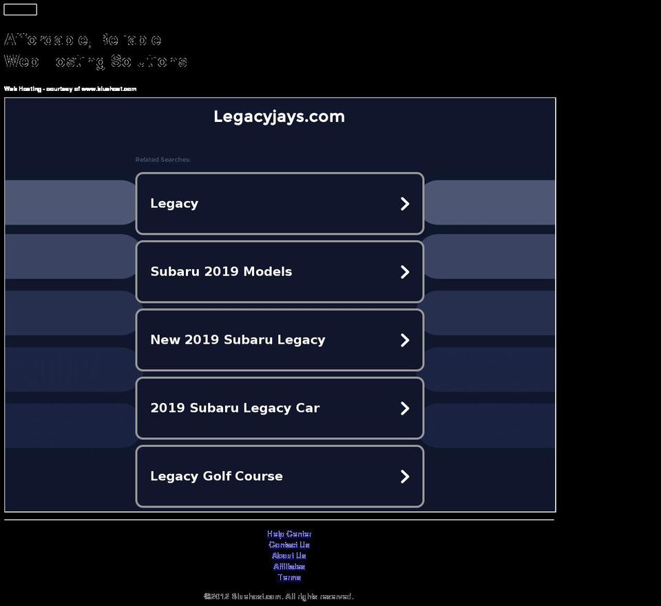 legacyjays.com — Shopify storefront screenshot