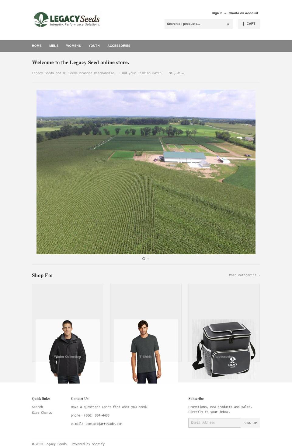 legacyseedsonline.com shopify website screenshot