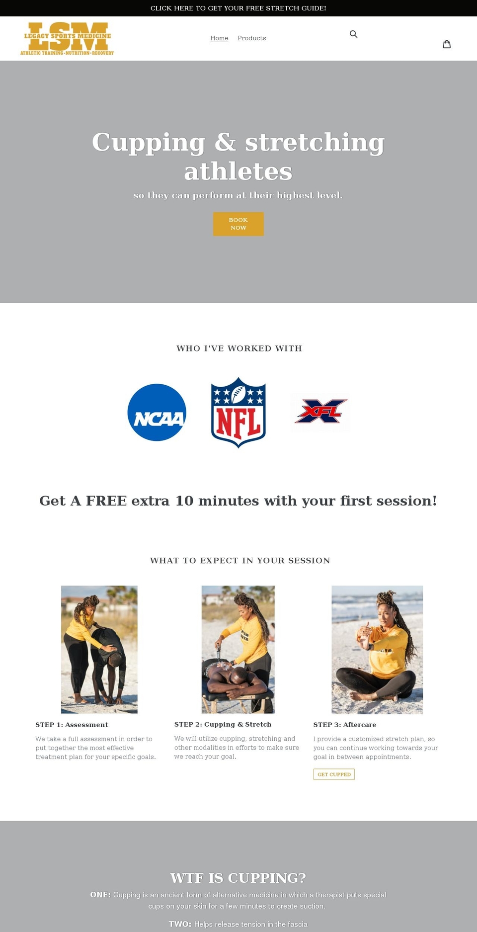 legacysportsmed.com shopify website screenshot