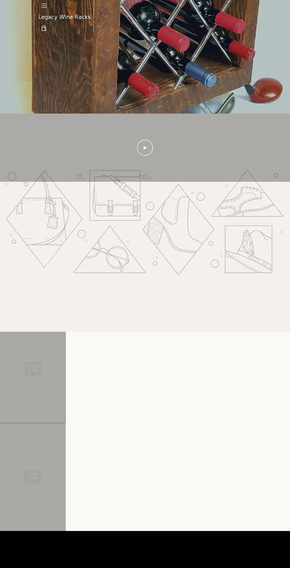 legacywineracks.com — Shopify storefront screenshot