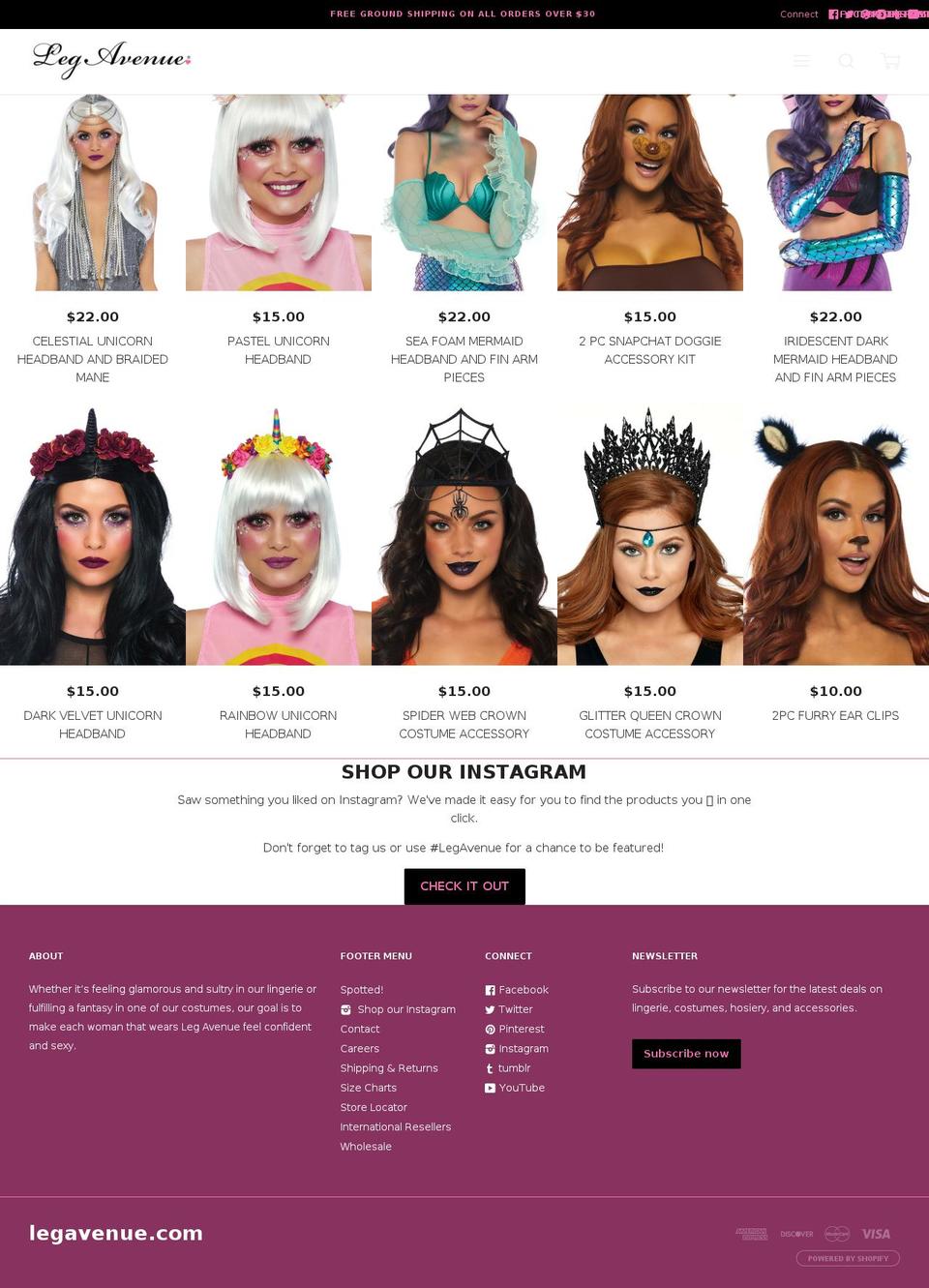 legavenuegirlz.org shopify website screenshot