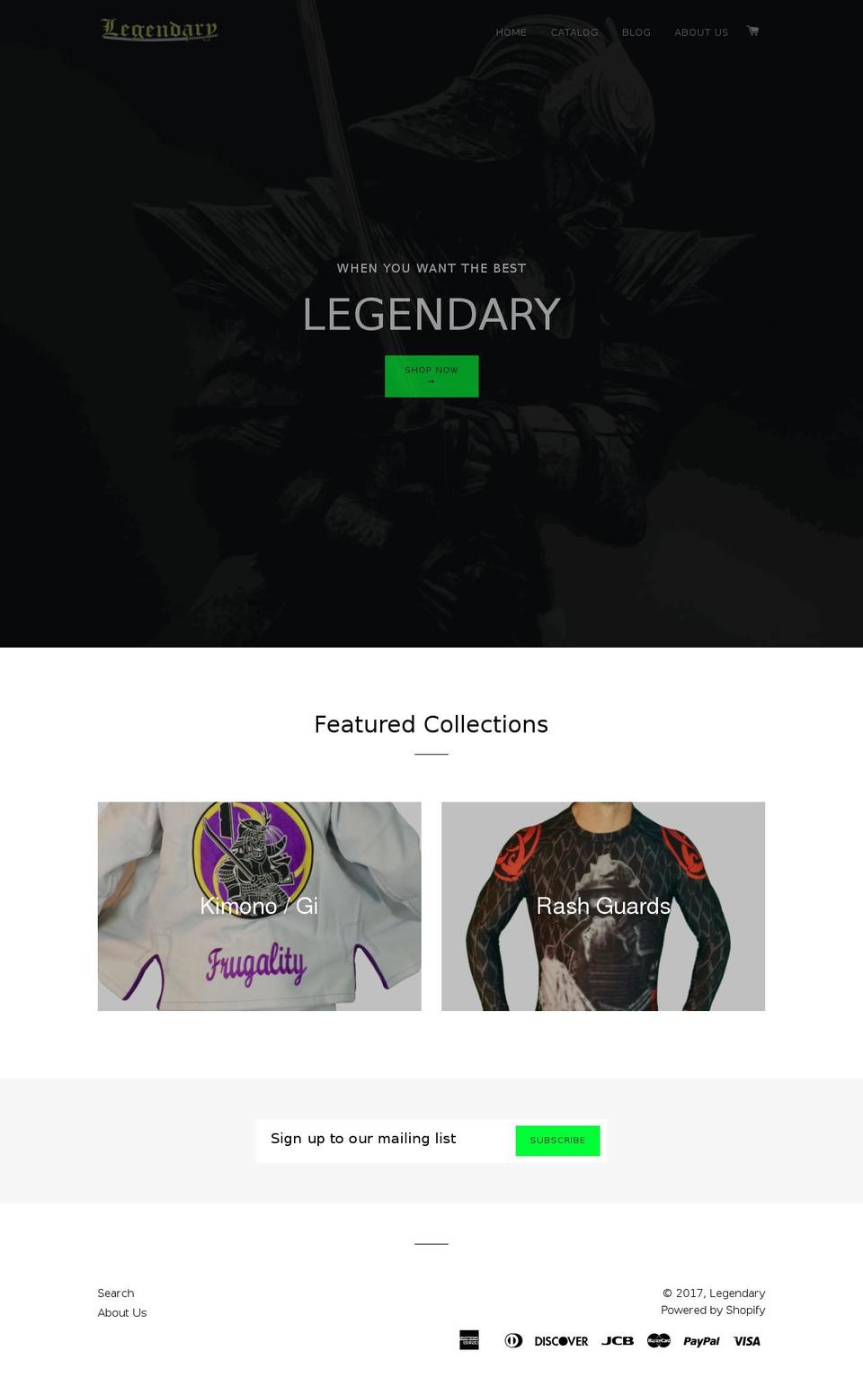 legendarygis.com shopify website screenshot