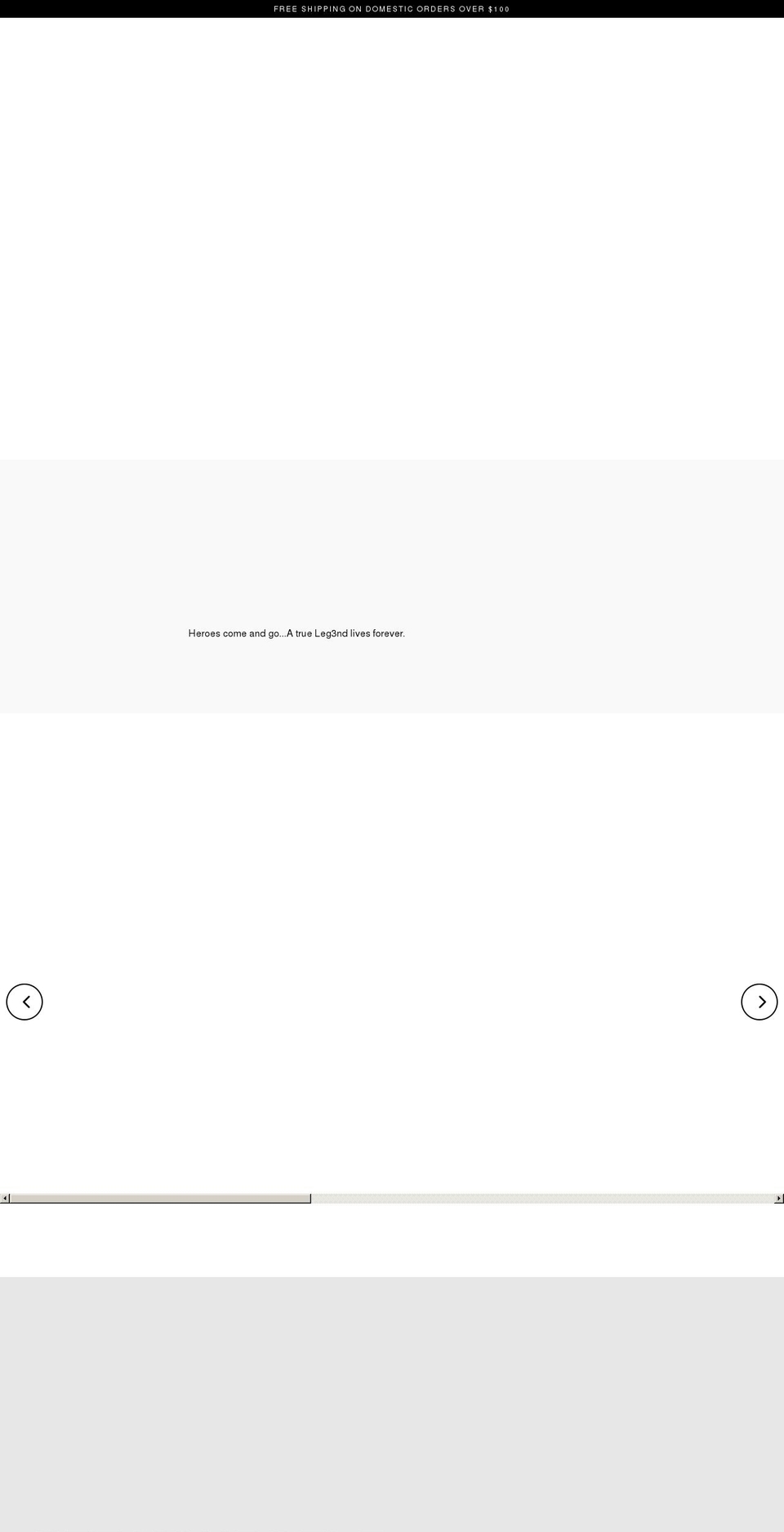 legendbrand.com shopify website screenshot