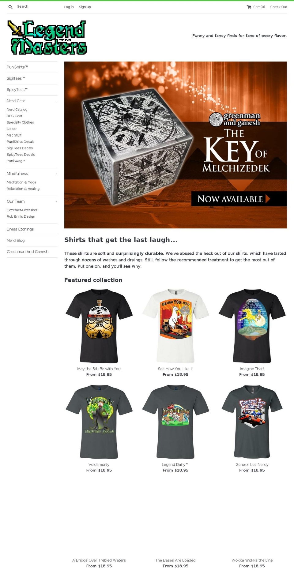 legendmasters.com — Shopify storefront screenshot