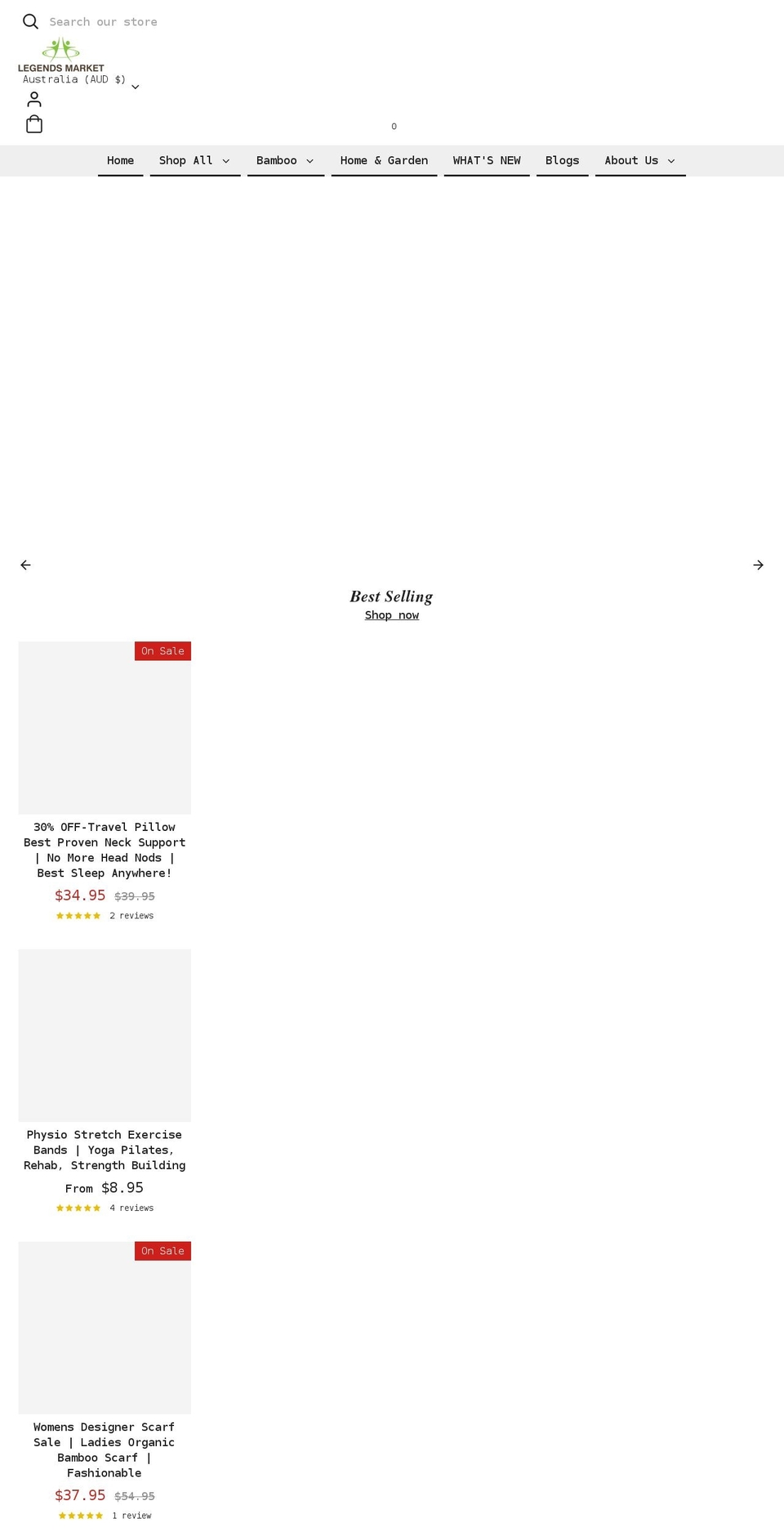 legendsmarket.com.au shopify website screenshot