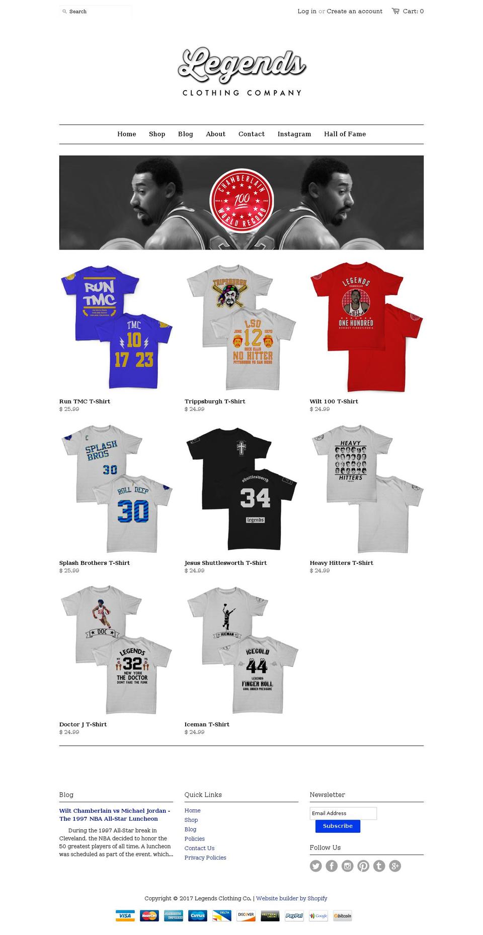 legendssf.com shopify website screenshot