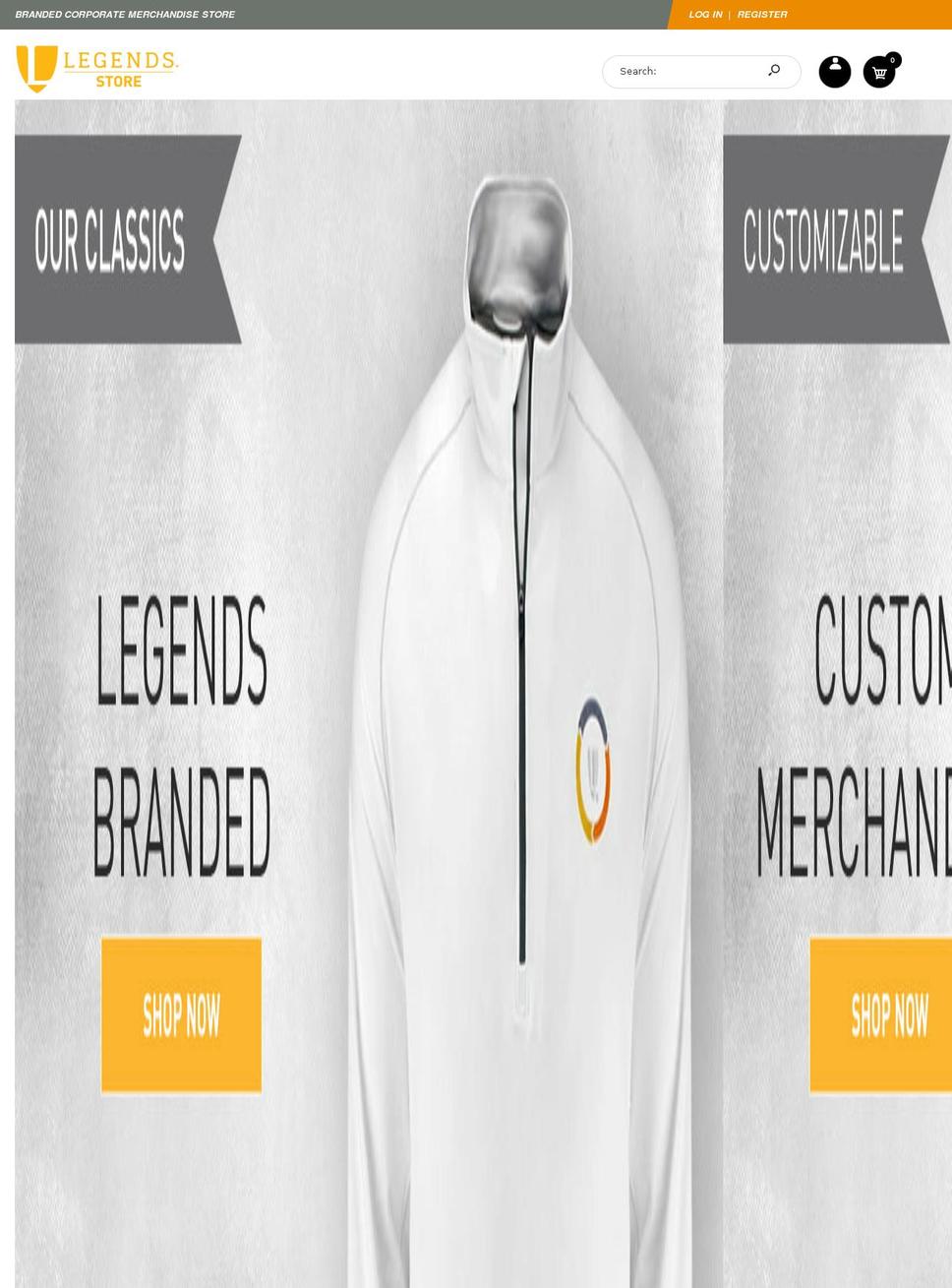 legendsstore.net shopify website screenshot