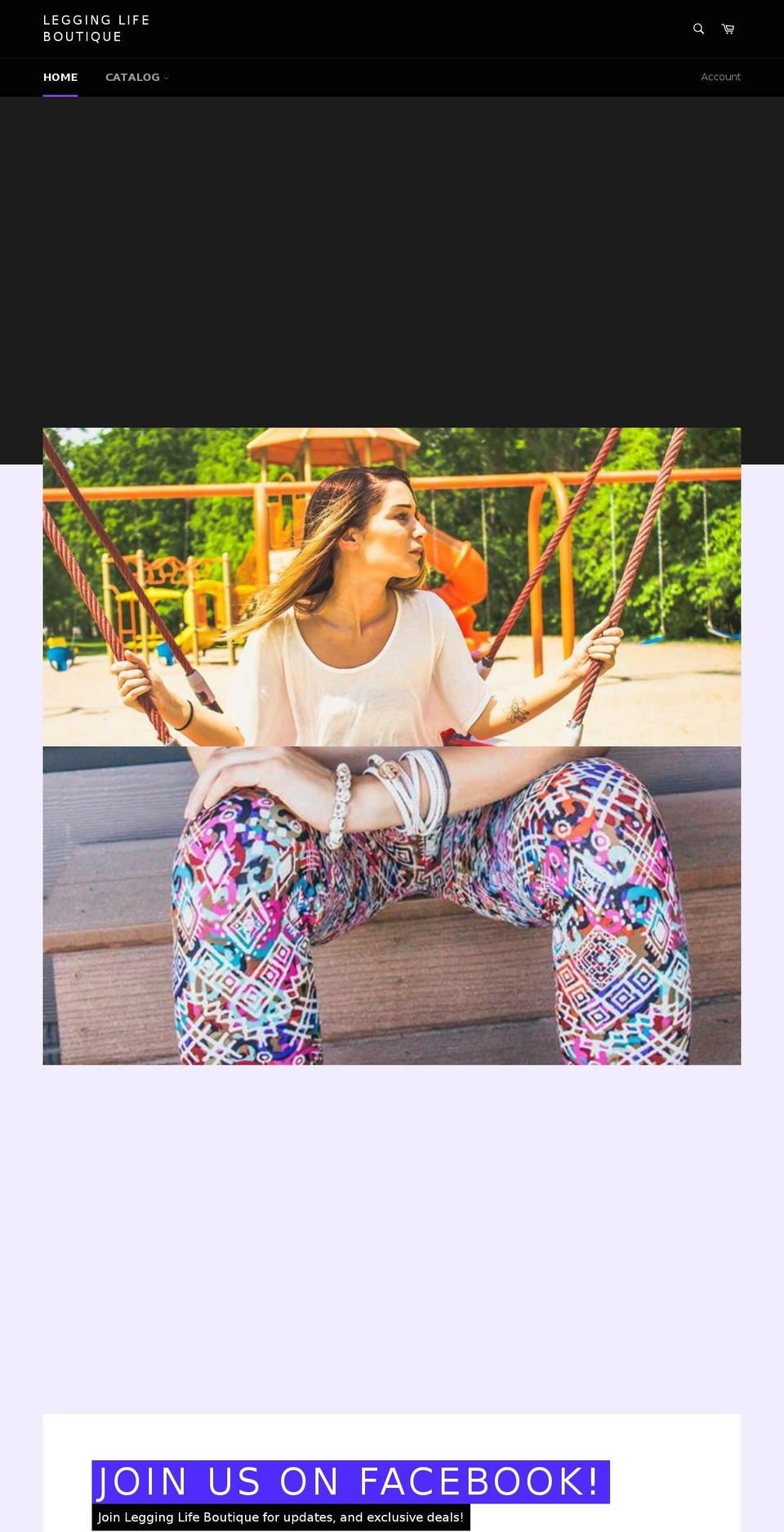 legginglife.com — Shopify storefront screenshot