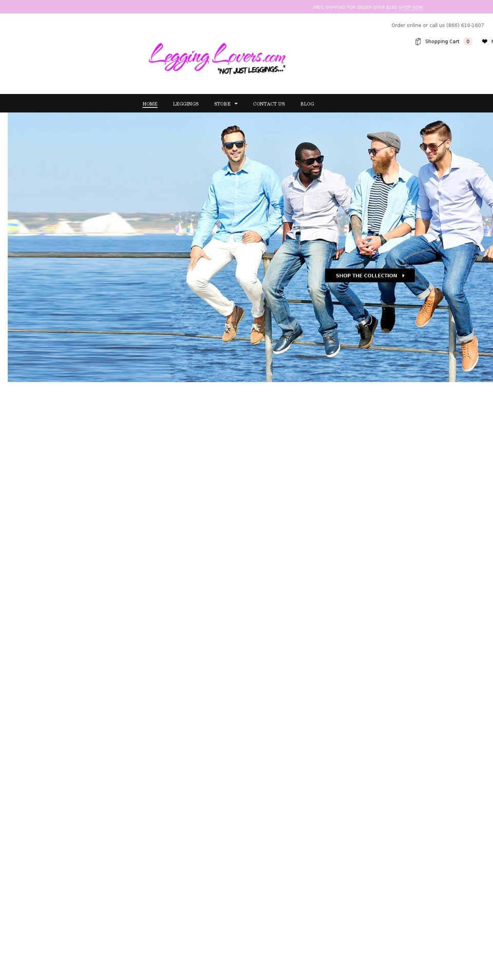 legginglover.com shopify website screenshot