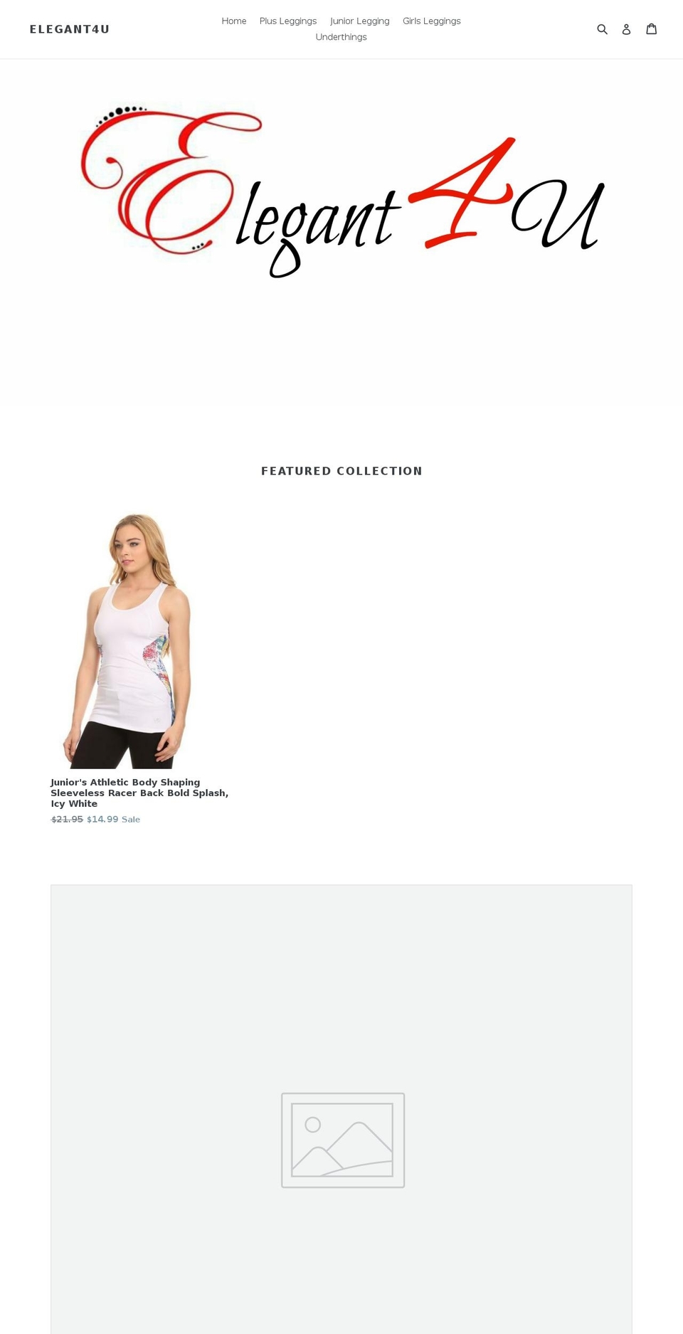 leggings4u.com shopify website screenshot