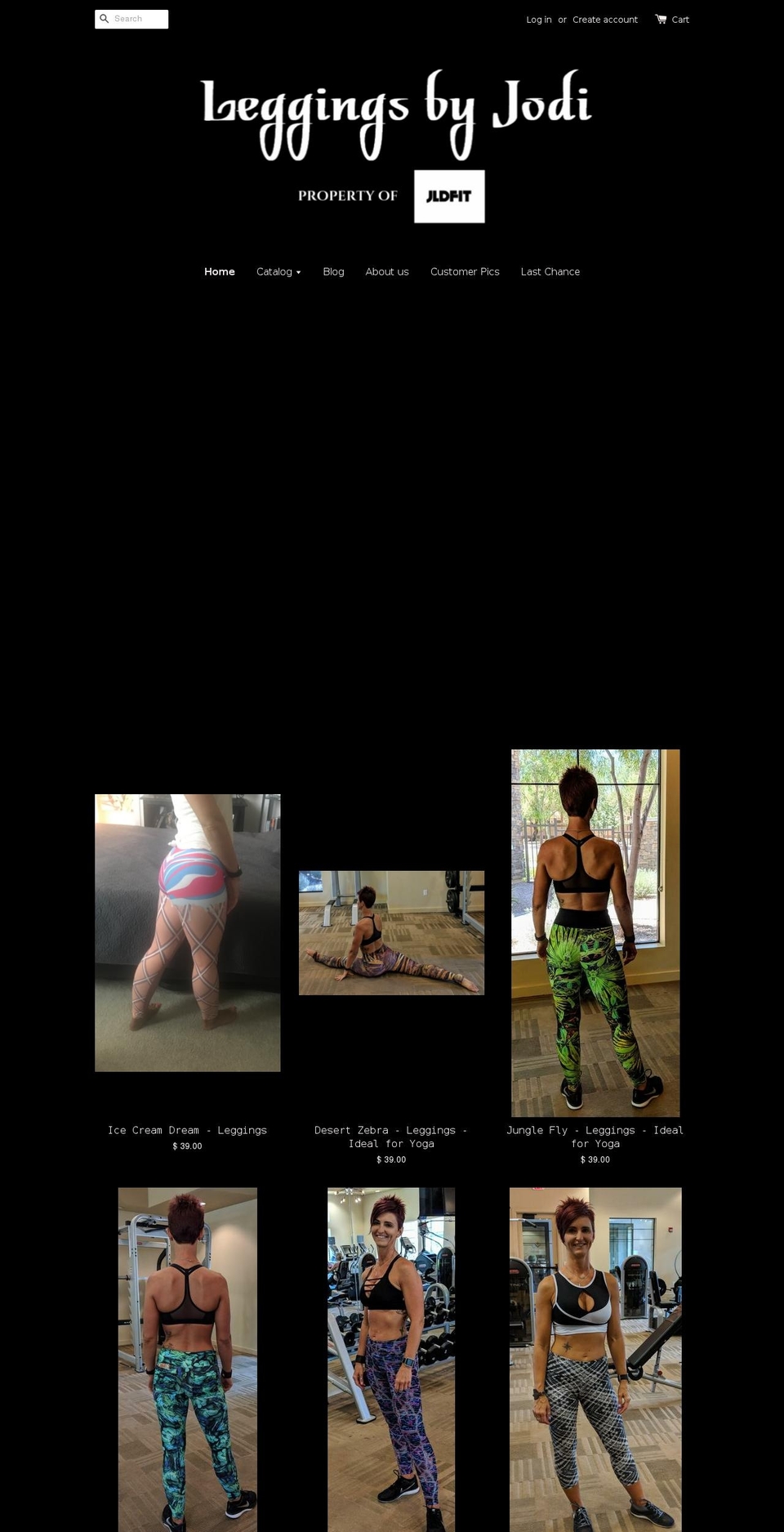 leggingsbyjodi.com — Shopify storefront screenshot