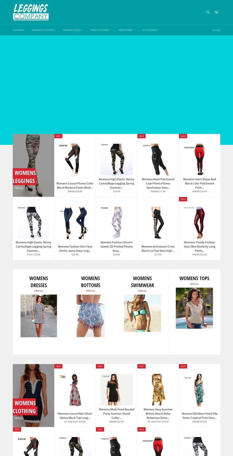 leggingsco.com — Shopify storefront screenshot