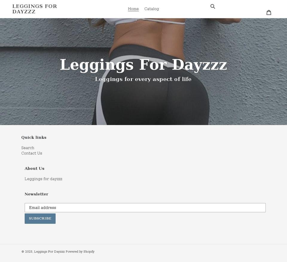 leggingsfordays.net shopify website screenshot
