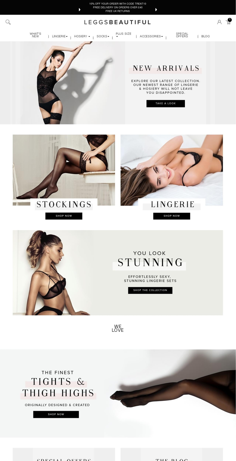 leggsbeautiful.com shopify website screenshot