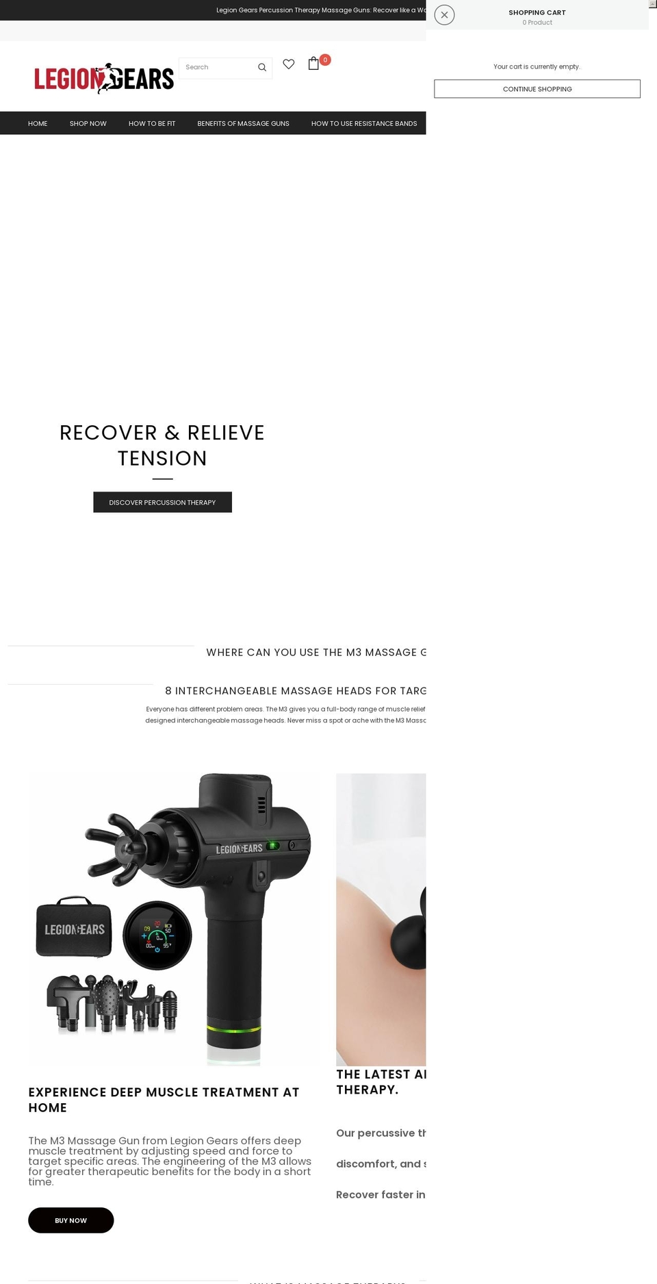 legiongears.com shopify website screenshot
