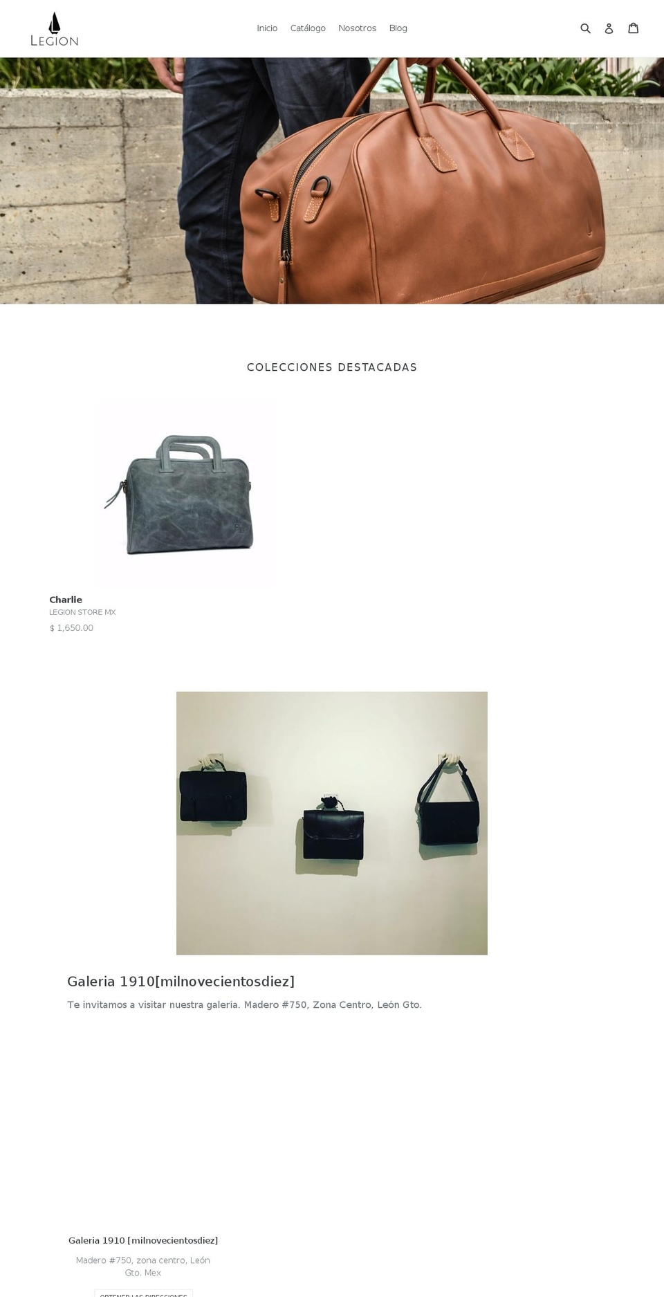 legionmx.com shopify website screenshot