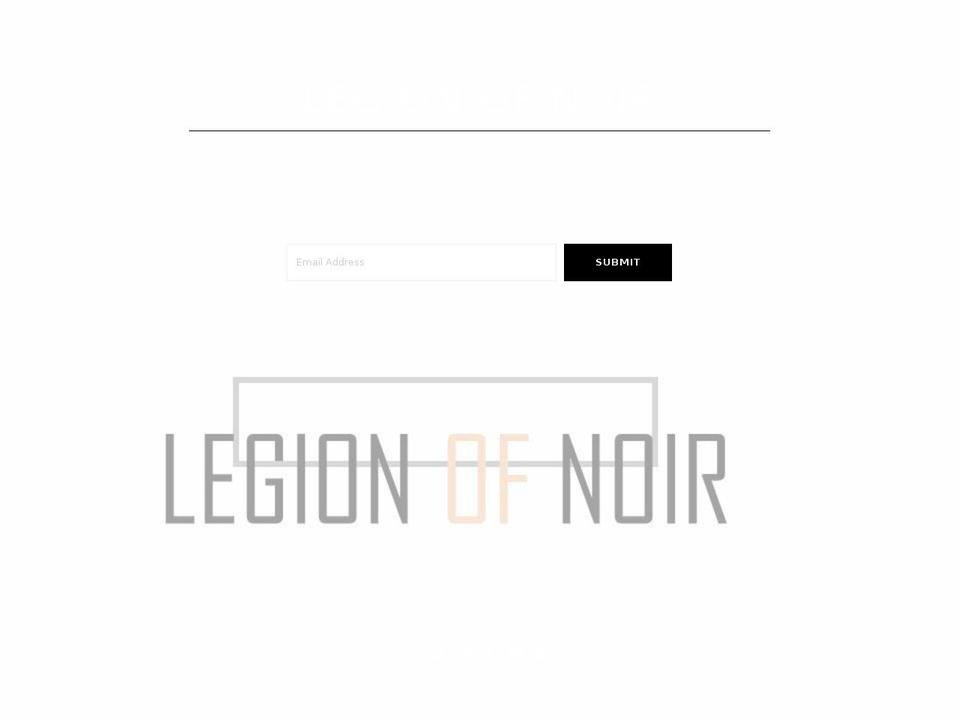 legionofnoir.com — Shopify storefront screenshot